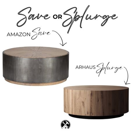 Save or Splurge. 
Arhaus vs Amazon.
Which do you prefer? #save or #splurge

#coffeetable #arhaus #lookalike #modern #transitional #farmhouse #home #decor

#LTKhome