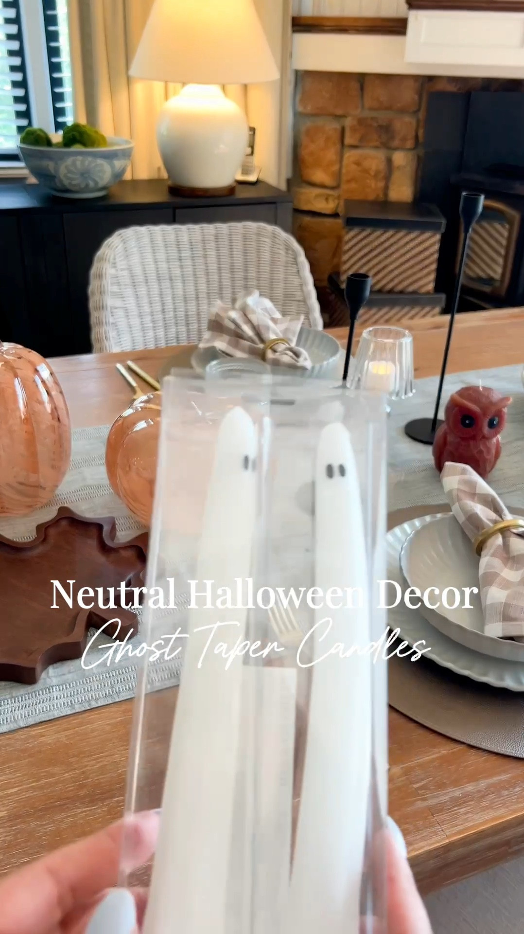 🎃🕯️ Get into the Halloween spirit with these adorable ghost taper candles—cute, neutral, and on sale right now at Michael’s for just $6.99 for a set of two! 

Perfect for adding a touch of charm to your decor without the fright. 🎃🕯️ 

#LTKSeasonal #LTKParties #LTKHome