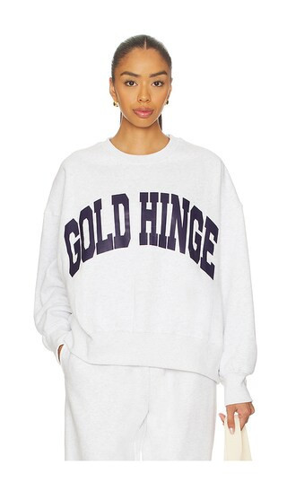 Gold Hinge Wide Arm Sweatshirt in Grey. - size XL | Revolve Clothing (Global)