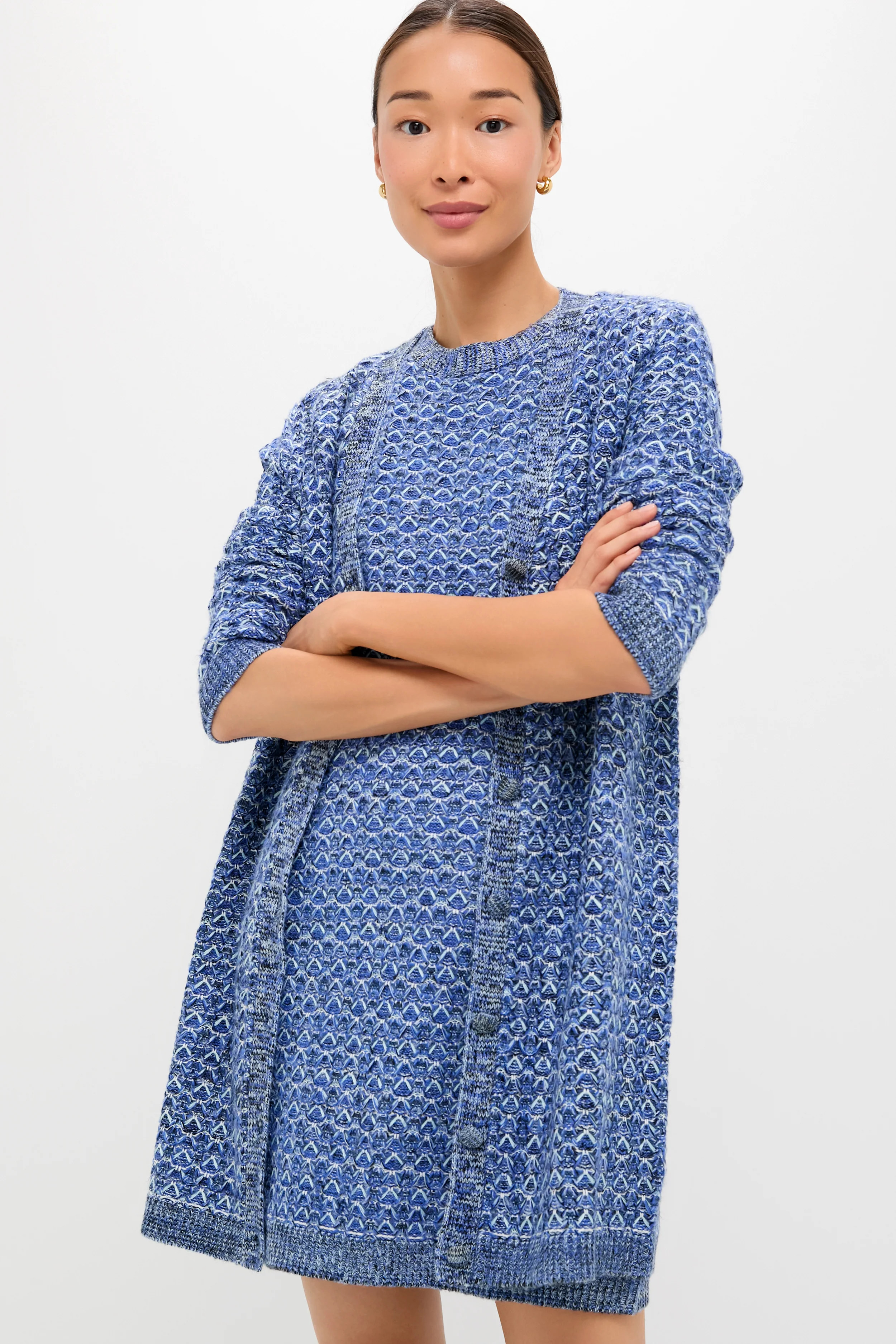 Blue Knit Liv Cardigan | Tuckernuck (US)