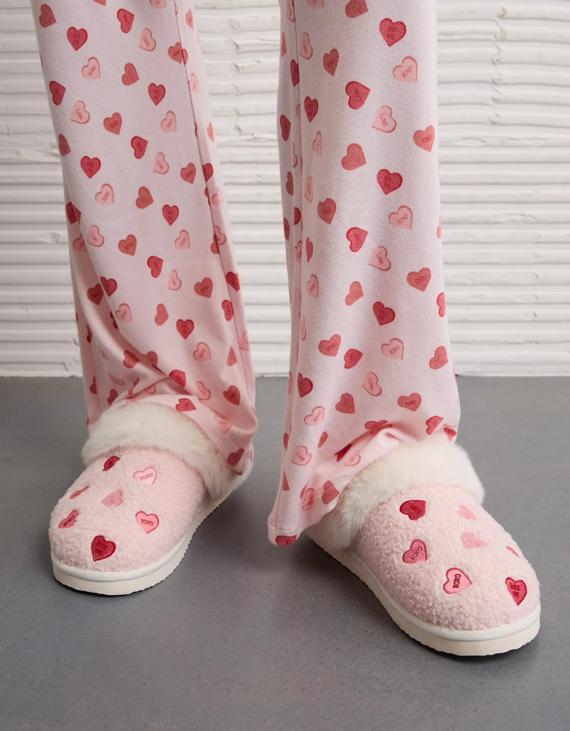 AE Candy Hearts Scuff Slipper | American Eagle Outfitters (US & CA)