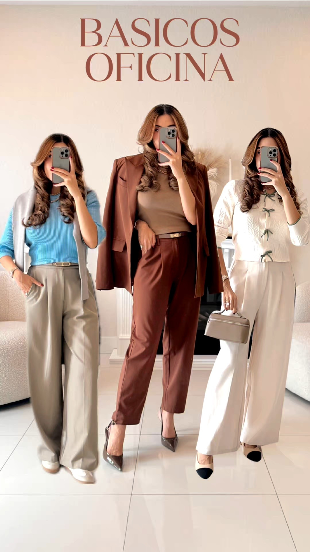 BÁSICOS edición OFICINA 📏🗂️🧳 elegancia que firma contrato de 9 a 5 🤌🏻✏️🗒️ Tres estilos para probar esta semana: elegante, casual con tenis y monocromático🙋🏻‍♀️🗂️ @arachcloz

🤎 looks 100% de Amazon, la prueba de que el estilo no depende del precio 🙆🏻‍♀️🙋🏻‍♀️

🤎 comenta 🖇️🗞️🔖para enviárteeeelooosss todos directo 🗒️📌

🤎 sweater + traje sastre: la fórmula de otoño🍂🍁

🤎 tenis + Wide leg pants + sweater: estilo relajado pero elevadoooo si señor🤌🏻✨

🤎 Look monocromático: menos colores, más impacto✨🤍
.
.
.
#arachcloz #autumn #fall #fallamazom #amazonsale #bussines #workwear #bussinescasual #fashion #styletips #2025fashion #fashiontiktok #fashiontrends#styleadvice #styletipsforwomen #stylish #ootd #2025trends #tendencias #estilo #tshirts #basicos #verteconestilo #amazon #topsbasicos #pantalones #comodaconestilo #workwear #officeoutfit #corporatefashion #workwear #lookdetrabajo #amazonworkwear 

#LTKSeasonal #LTKWorkwear #LTKStyleTip