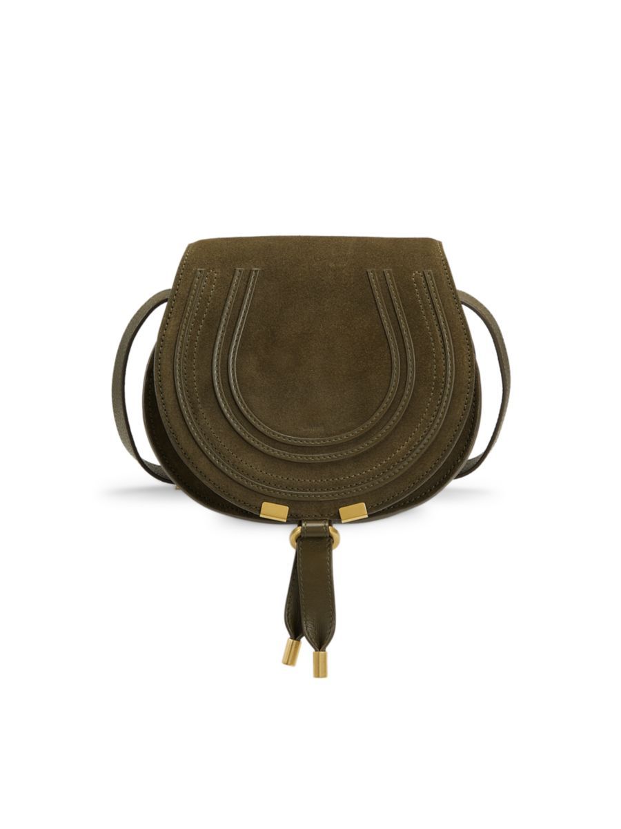 Chloé Small Marcie Suede Saddle Bag | Saks Fifth Avenue