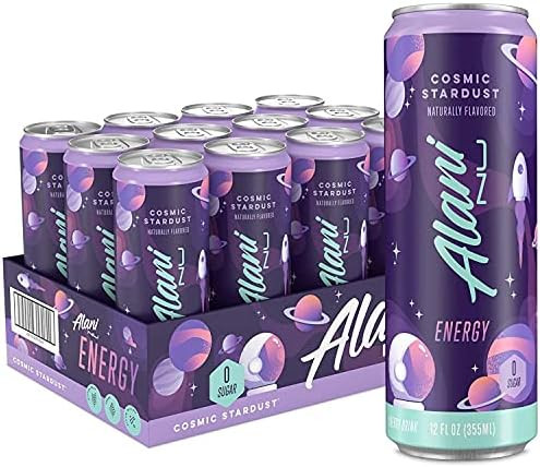 Alani Nu Sugar Free Energy Drinks 12 ounce Cans (Cosmic Stardust, 12 Cans) | Amazon (US)