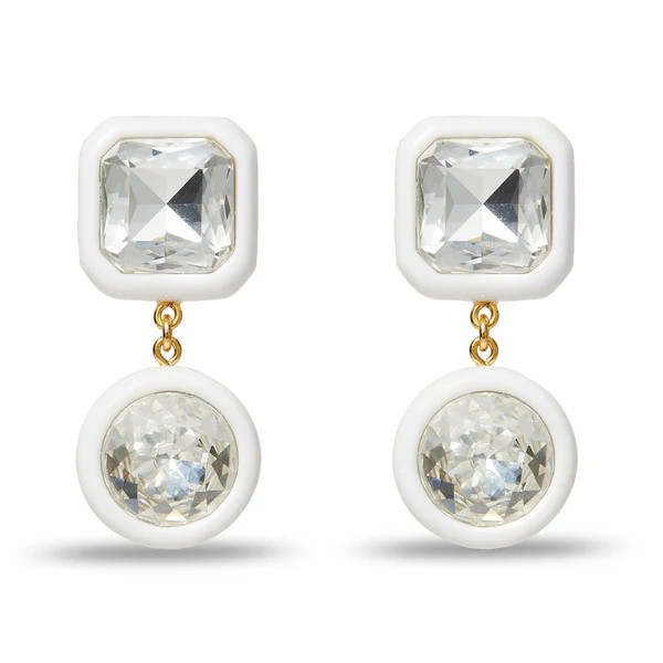 IVORY GEM DROP EARRINGS | LELE SADOUGHI