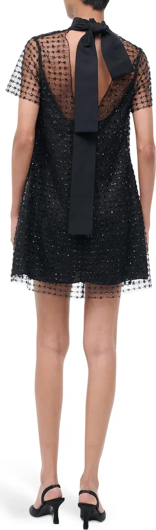 Ilana Beaded Tulle Minidress | Nordstrom
