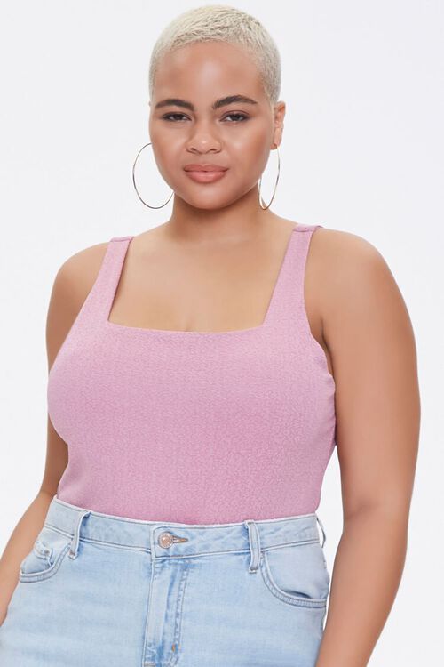 Plus Size Textured Tank Bodysuit | Forever 21 (US)