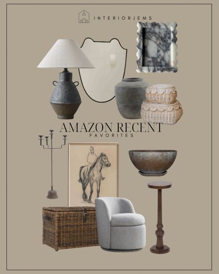 Amazon recent favs, large vase, framed sketch art, planter bowl, woven trunk, entryway furniture, accent chair table lamp, side table, bathroomm

#LTKsalealert #LTKstyletip #LTKhome