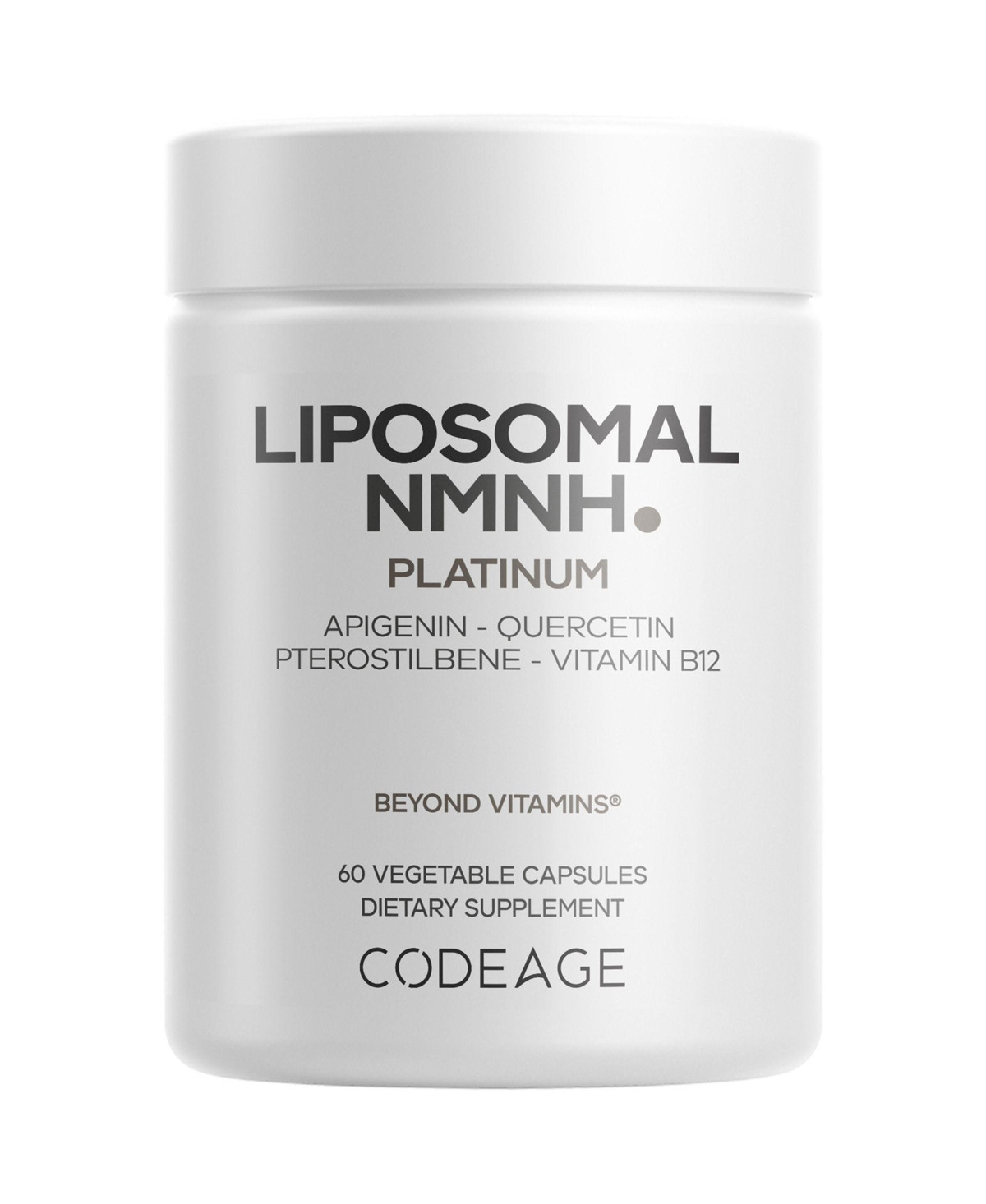 Codeage Liposomal Nmnh Platinum - 500 mg Nmnh Supplement, Nad+ Precursor with Quercetin, Pterostilbene, Apigenin, 60 Capsules | Macy's