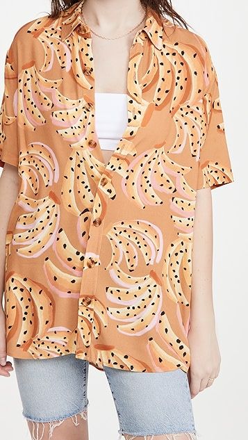 Caramel Raining Bananas Uni Shirt | Shopbop