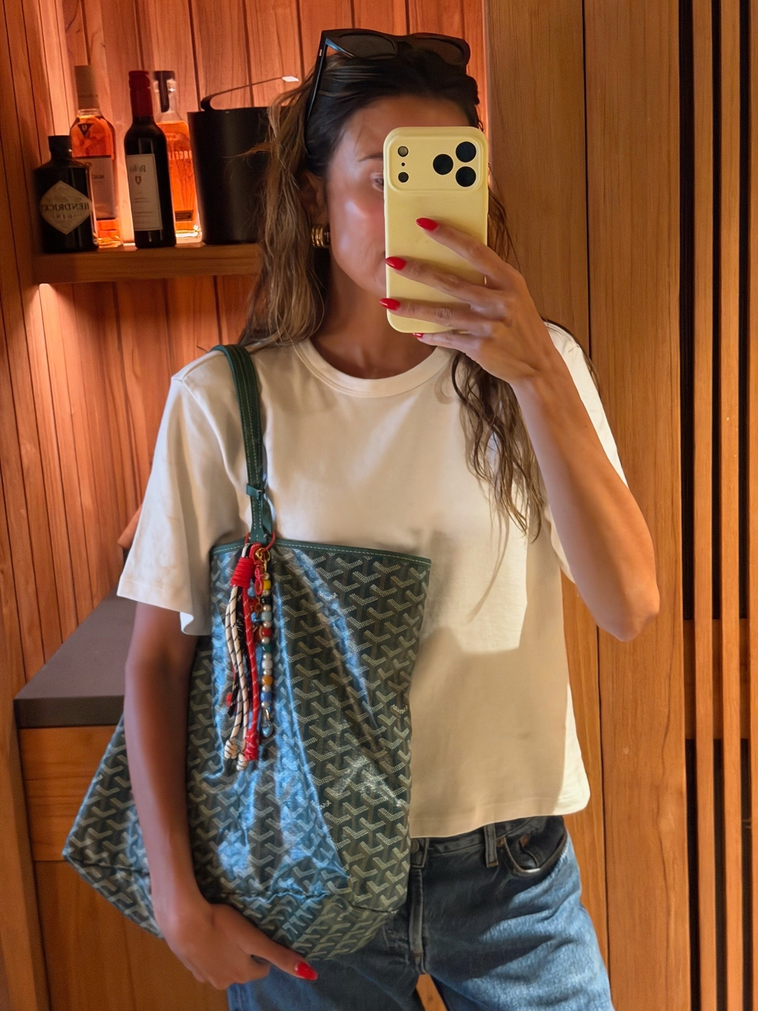 Obsessed with this white tee! The perfect fit & such great quality ✨ wearing size small in the tee 

White tee from AYR 
Jeans agolde from @Aritzia 
Bag goyard from @Vivrelle 

Summer outfit, casual outfit, mom outfit, white short sleeve tee

#LTKootd #LTKOver40 #LTKSeasonal