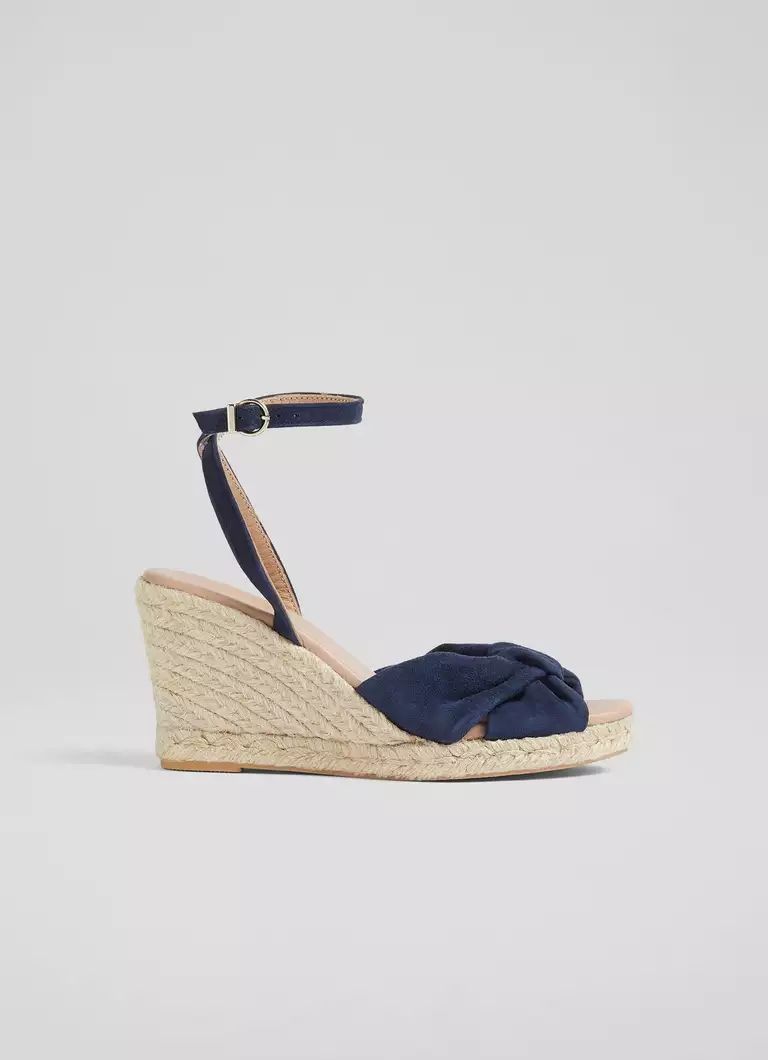 Maureen Blue Suede Espadrilles | L.K. Bennett (UK)