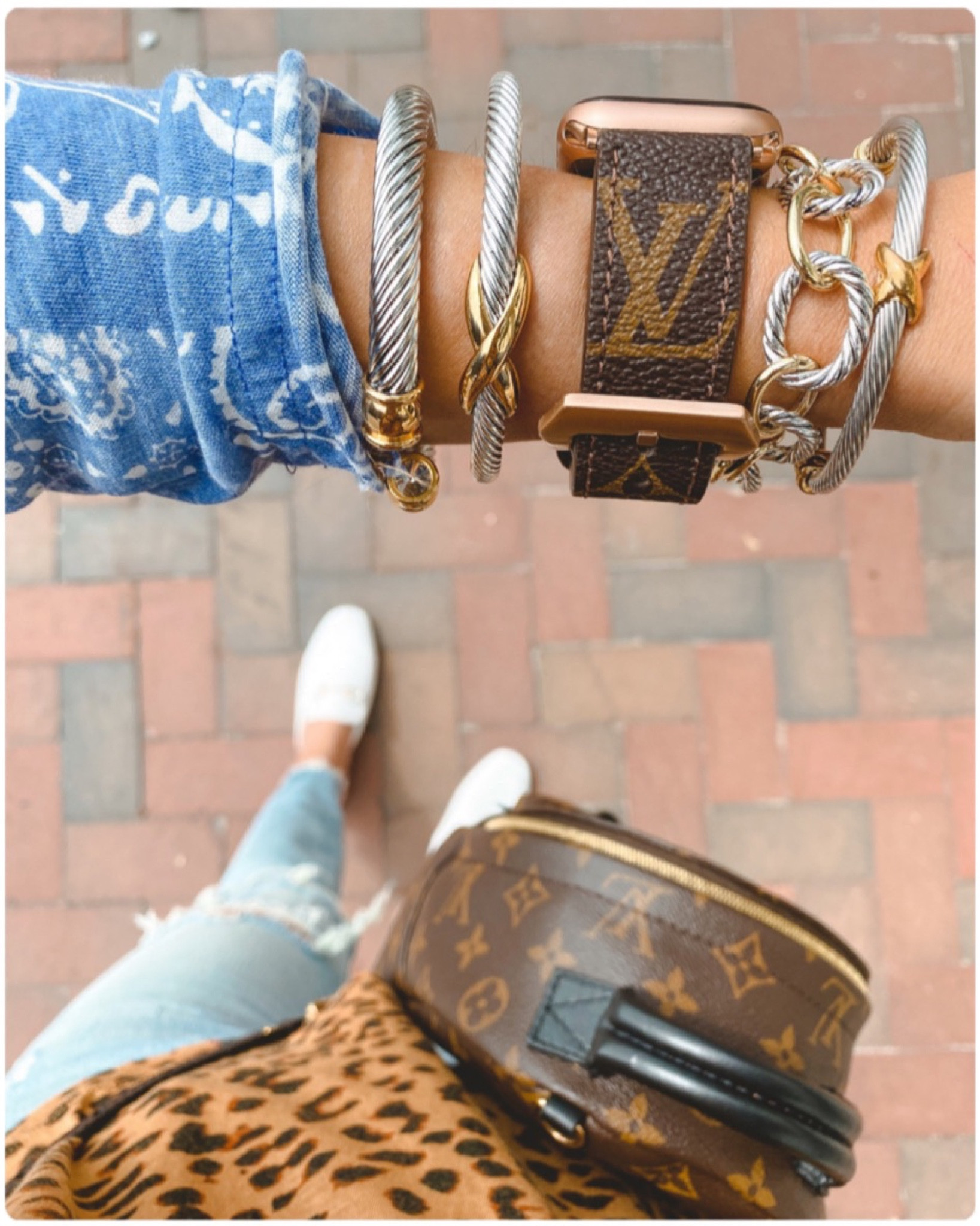 Upcycled Louis Vuitton Apple Watch  Louis vuitton fashion, Fashion jewelry  sets, Apple watch accessories