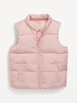 Water-Resistant Frost Free Puffer Vest for Toddler Girls | Old Navy (US)
