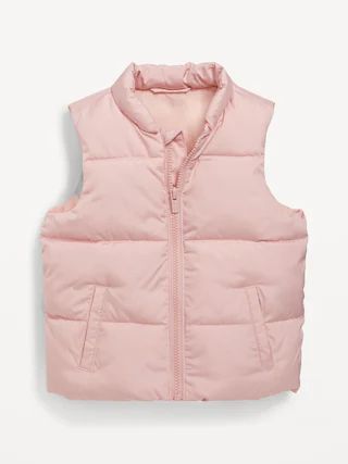 Water-Resistant Frost Free Puffer Vest for Toddler Girls | Old Navy (US)