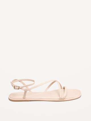 Strappy Faux-Leather Sandals | Old Navy | Old Navy (US)