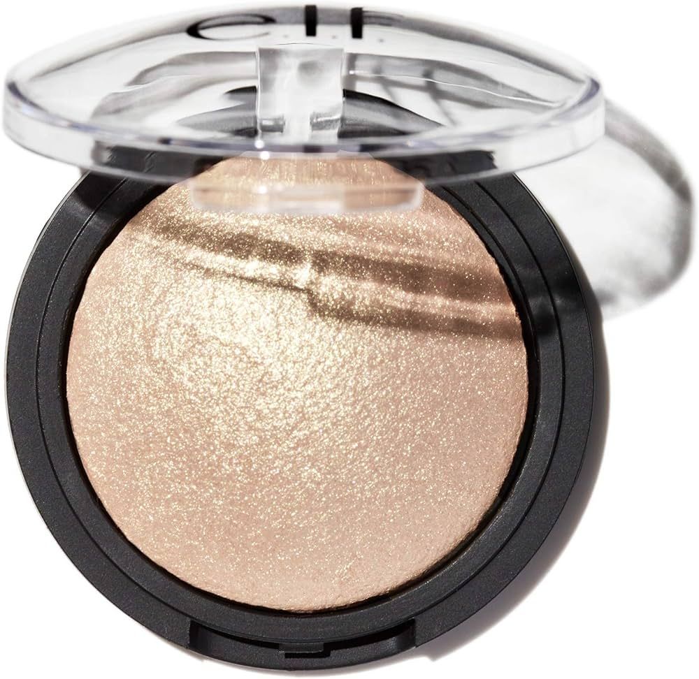 e.l.f. Baked Highlighter, Sheer Shimmering Color, Moonlight Pearls, 0.16 Ounce | Amazon (US)