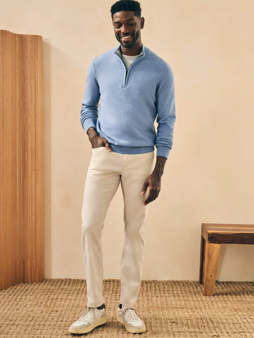 Jackson Quarter Zip Sweater | Faherty