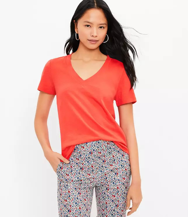 Everyday V-Neck Tee | LOFT | LOFT
