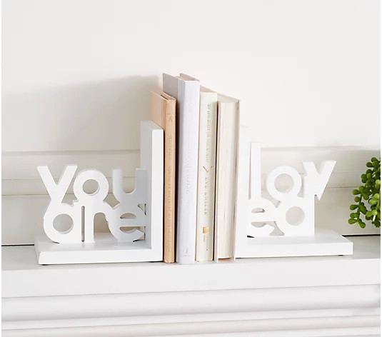 Peace Love World "You Are Loved" Bookends - QVC.com | QVC