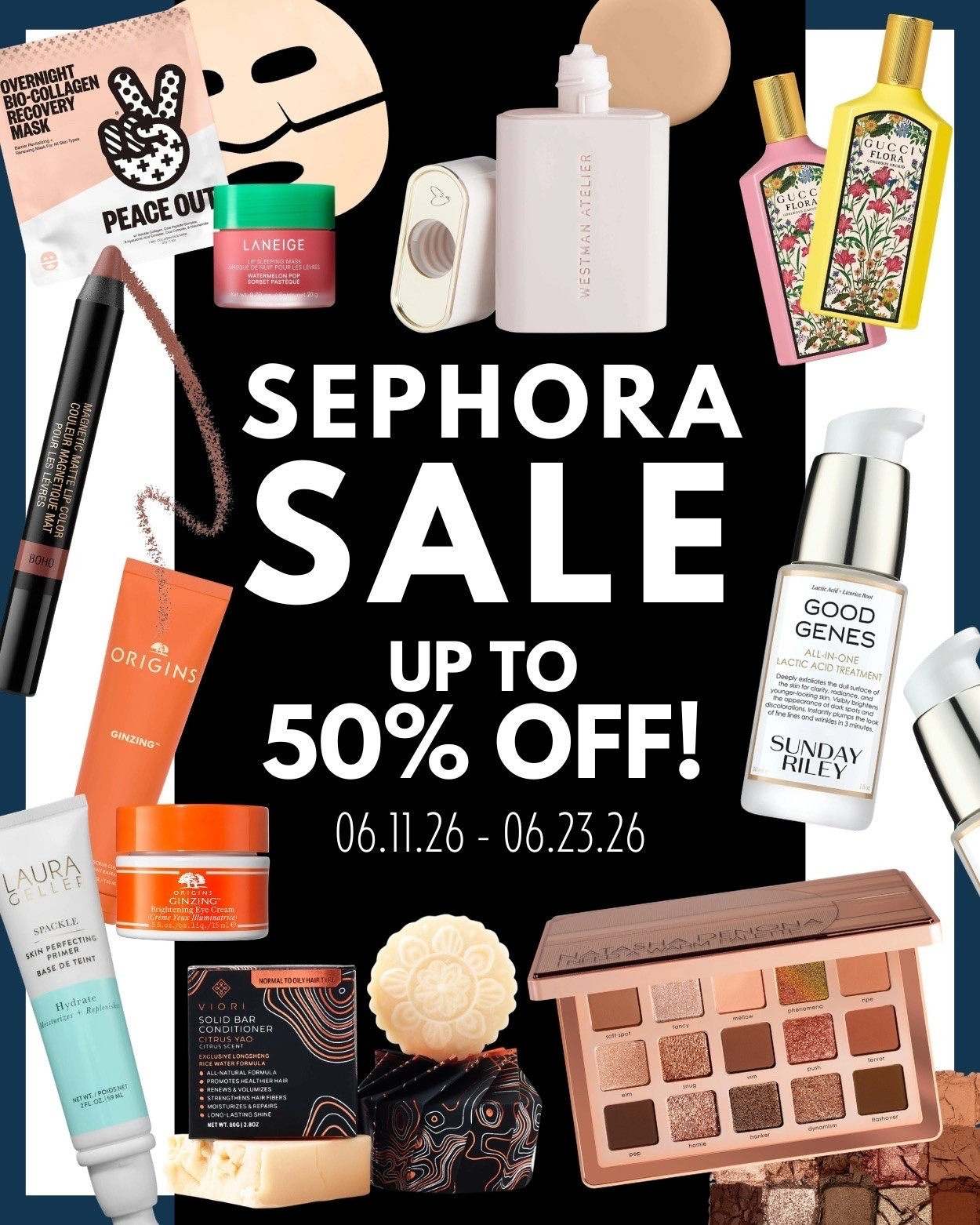 🚨 Sephora Sale is ON 🚨 up to 50% off beauty + up to 25% off shampoo & conditioners right now and it’s good!! #ad @Sephora 

We asked a few of our team members what they’re grabbing/loving 👀👇
✨ Origins Ginzing - “love all of it, always a glow-up”
 ✨ Natasha Denona palettes - “buttery, blend like a dream + super pigmented”
 ✨ Gucci Bloom + Flora perfumes - “my absolute fave scents, so good for gifting”
 ✨ Viori shampoo bars + Nudestix - “everyday staples, can’t go wrong”
 ✨ Natasha Denona Glam palette - “long-wear, gorgeous shades (selling fast!)”
 ✨ Hydrating primer - “moisturizing but never greasy under makeup”
If you’ve been waiting for a sign to restock your beauty faves… this is it 💄💫

#LTKselfcare #LTKBeauty #LTKSaleAlert