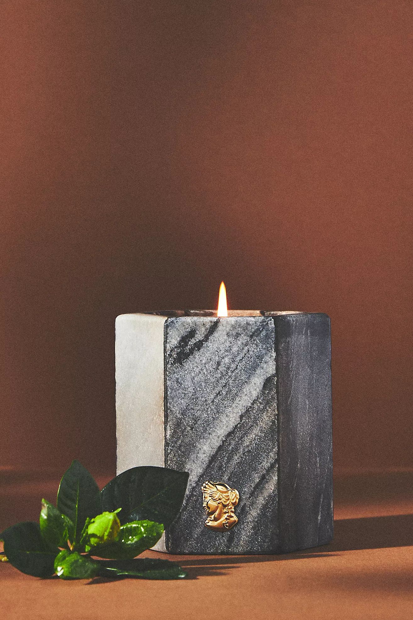 Apothecary 18 Floral Night Gardenia Marble Candle | Anthropologie (US)