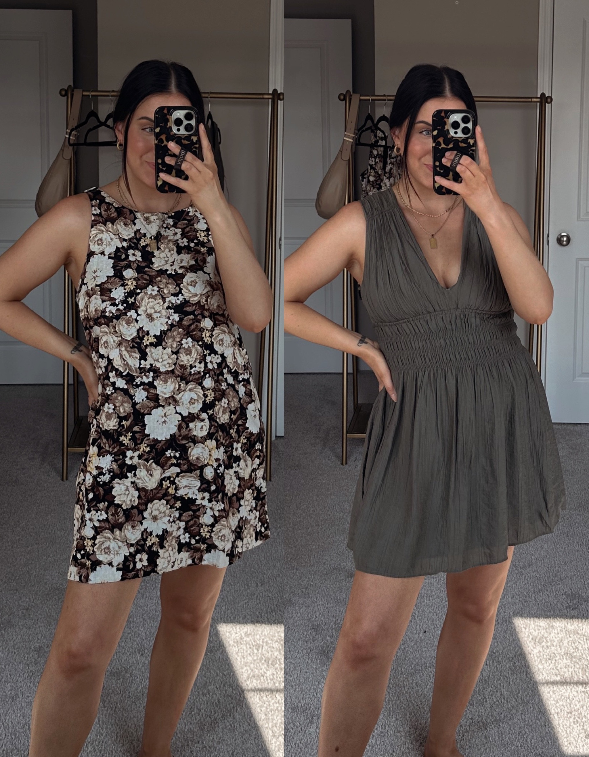 Dresses 20% off plus extra 15% off with code DRESSFEST 🤍 wearing size small petite in both 

#LTKunder100 #LTKsalealert #LTKSeasonal