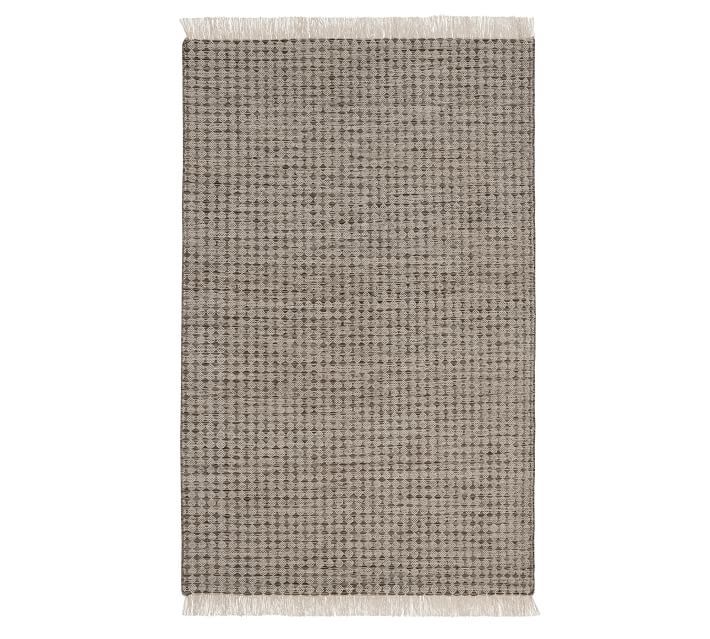 Oden Eco-Friendly Indoor/Outdoor Rug - Charcoal | Pottery Barn (US)