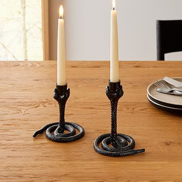 Metal Snake Taper Holder | West Elm (US)