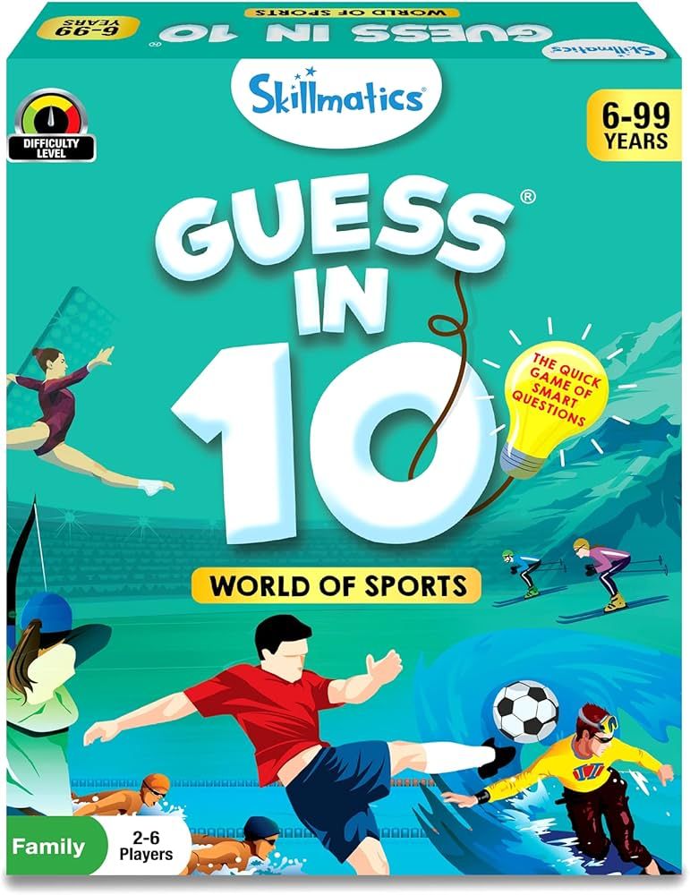 Skillmatics Card Game - Guess in 10 World of Sports, Gifts for 6 Year Olds and Up, Quick Game of ... | Amazon (US)