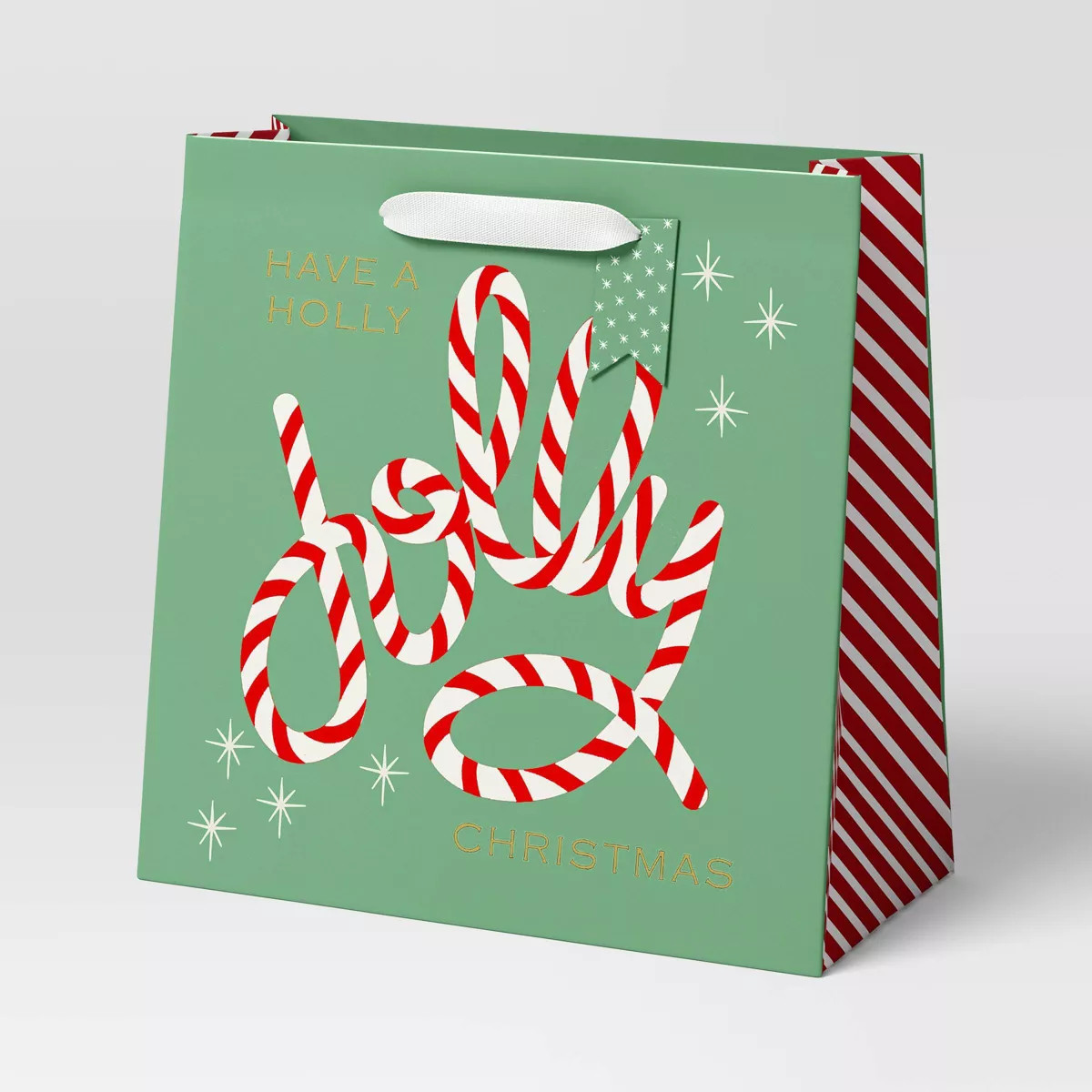 6ct Tissue and Holly Jolly Candy Cane Christmas Gift Bag Bundle - Wondershop™ | Target
