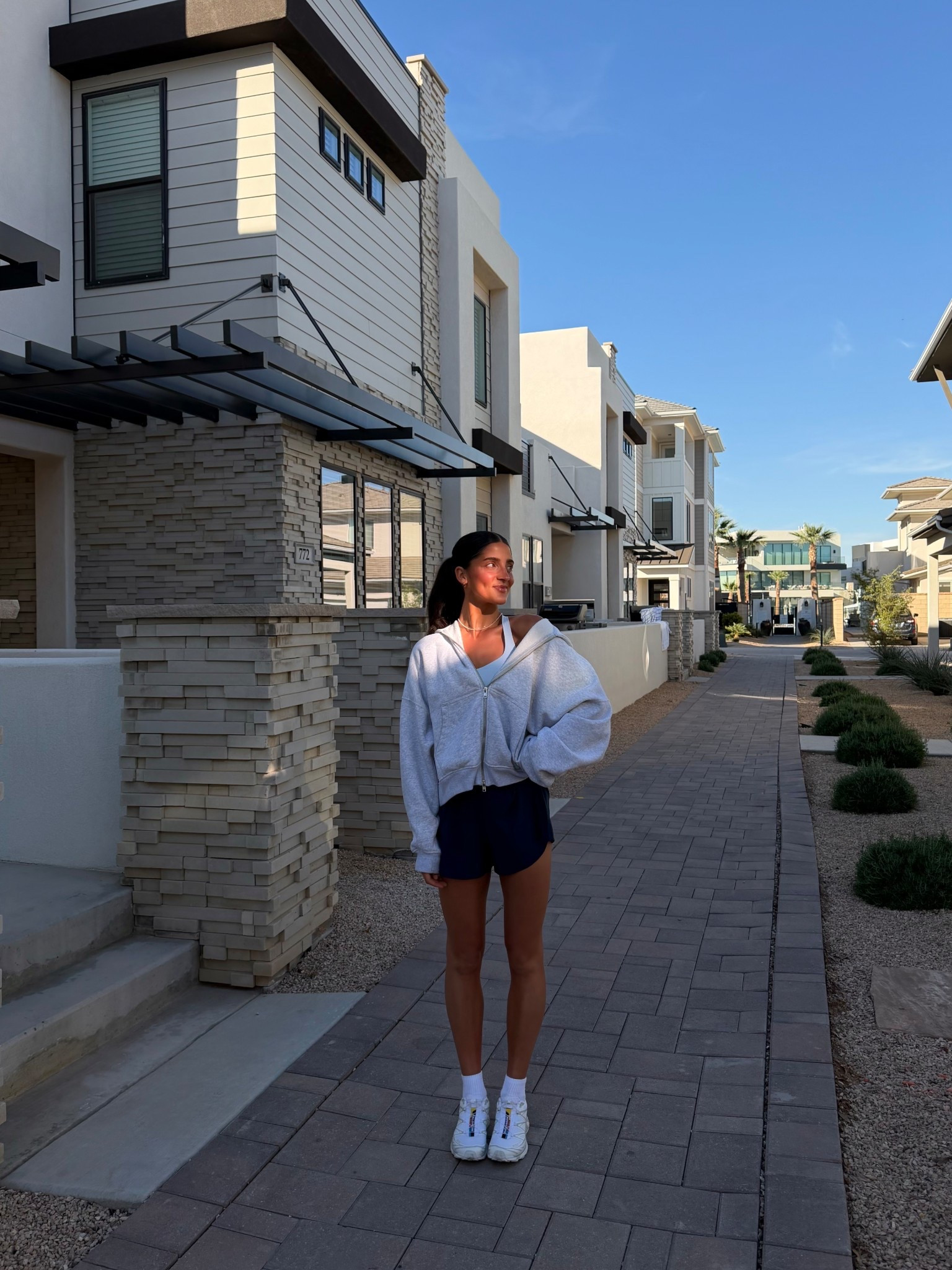 Wearing L jacket! 4 bra and XS shorts