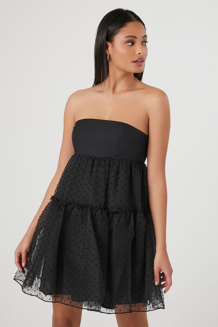 Strapless Bow Fit & Flare Dress | Forever 21