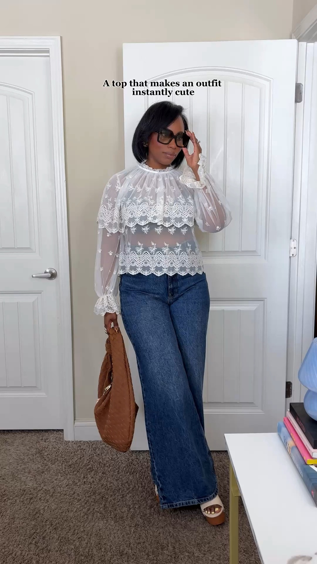 Boho chic Spring outfit idea. I'm wearing a small in the top. It's currently on sale and I also linked something similar. #springoutfits #springootd

#LTKSpringSale #LTKMidsize #LTKootd