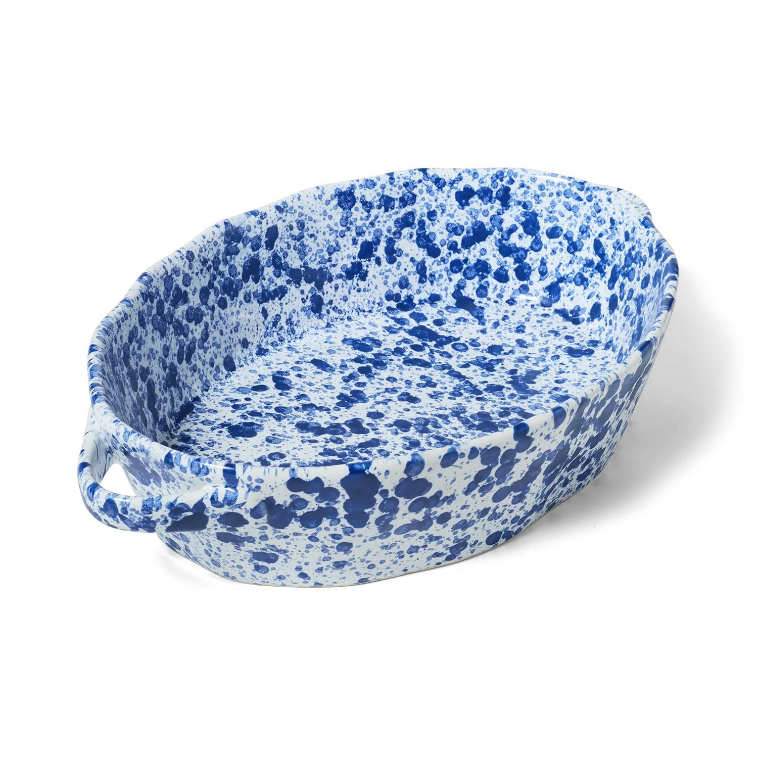 Sur La Table Splatter Oval Baker | Sur La Table