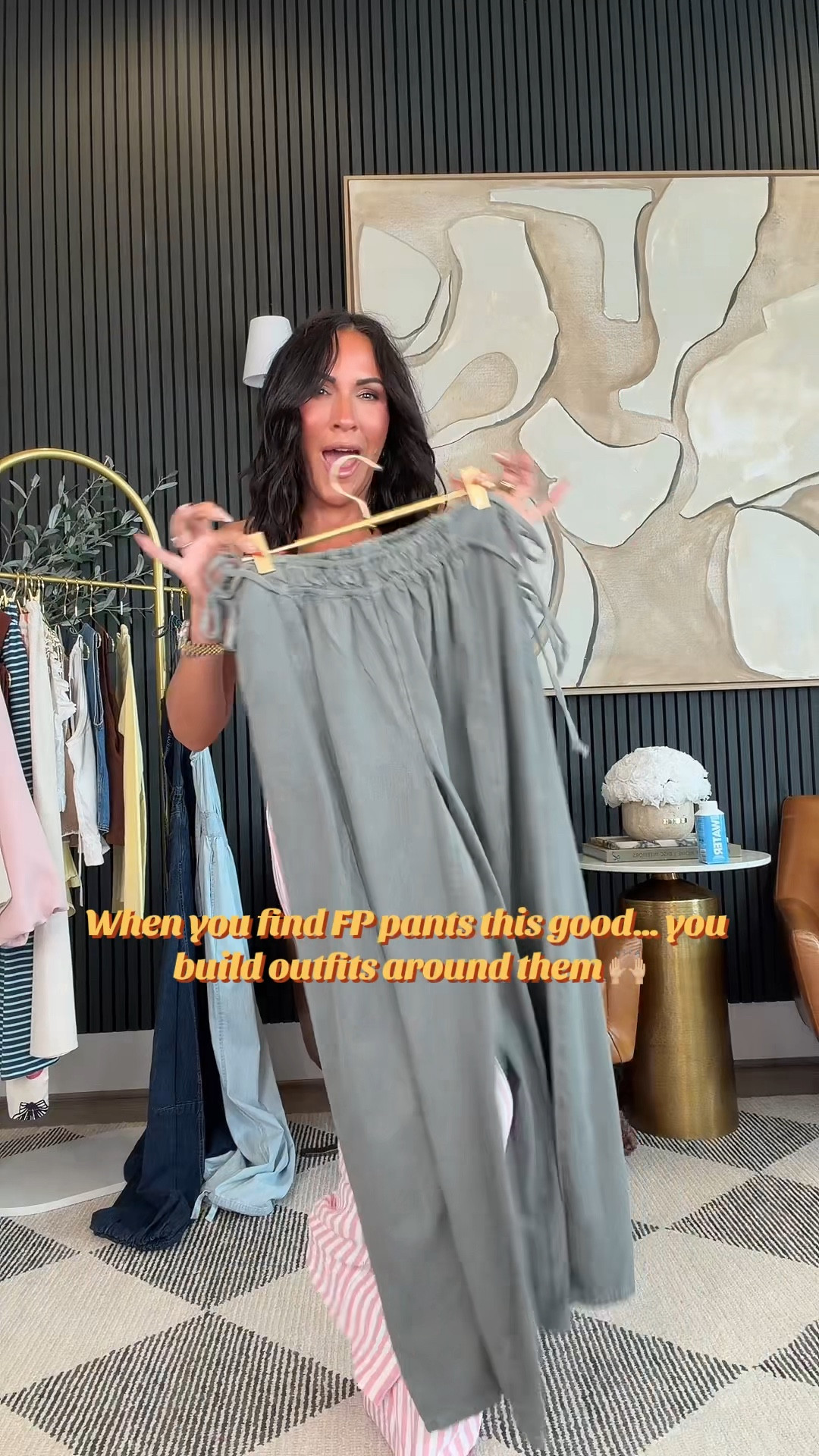 Babes… these pants had me the second I put them on 🤎✨

The kind of piece that makes the whole outfit look expensive without even trying. Styled them with affordable Amazon finds and now I’m fully in my high + low era. Easy, elevated, and the perfect mix of polished with a little cool-girl edge.

Wearing a size small in top

5’2” • 130 lbs • 34DD • 25” waist • size small

#PetiteFashion #Over40Style #AmazonFashion #FreePeopleStyle #SummerOutfit