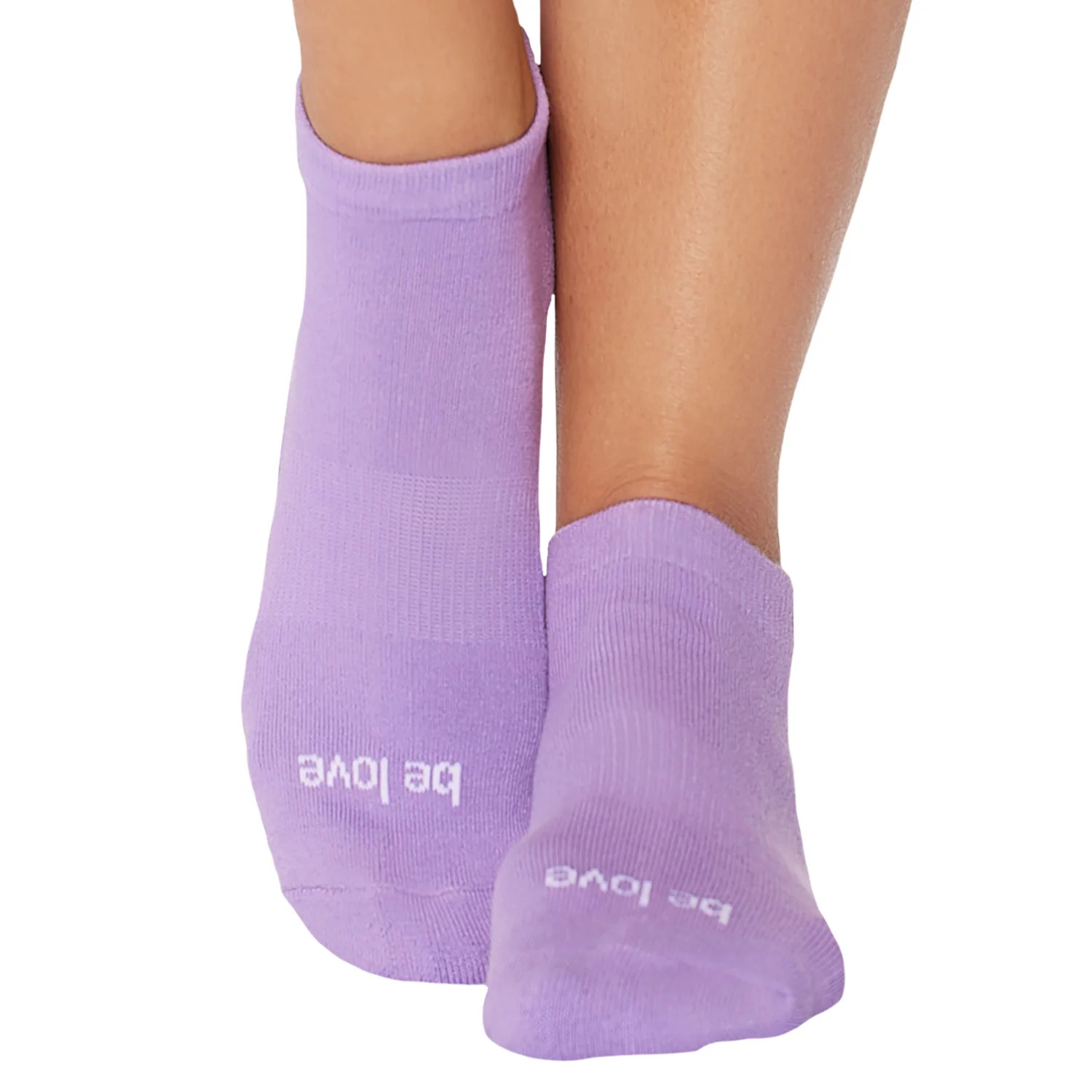 Be Love Grip Socks (Soft Lilac/Navy) | Sticky Be Socks
