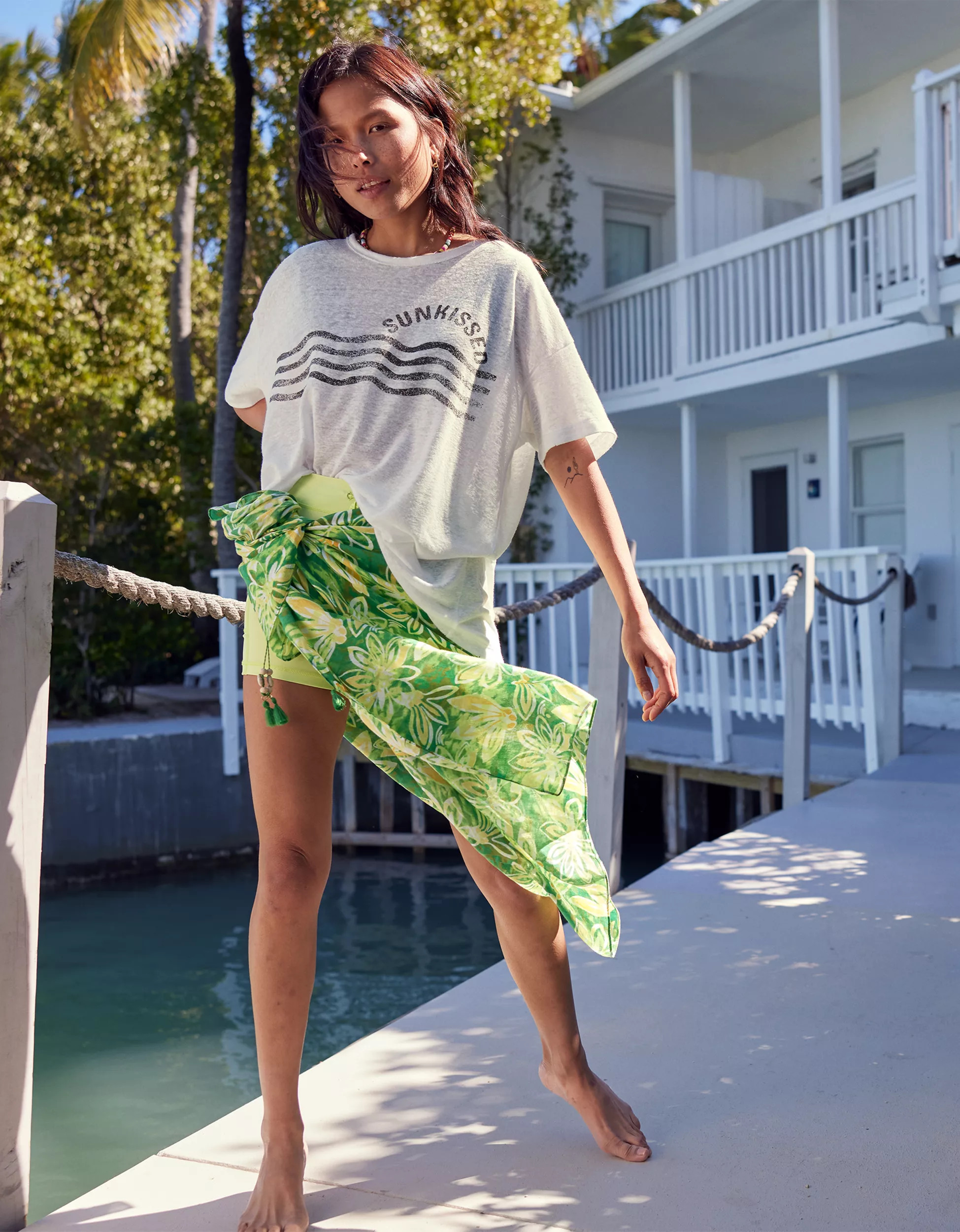 Aerie Breezy Graphic Boyfriend T-Shirt | American Eagle Outfitters (US & CA)