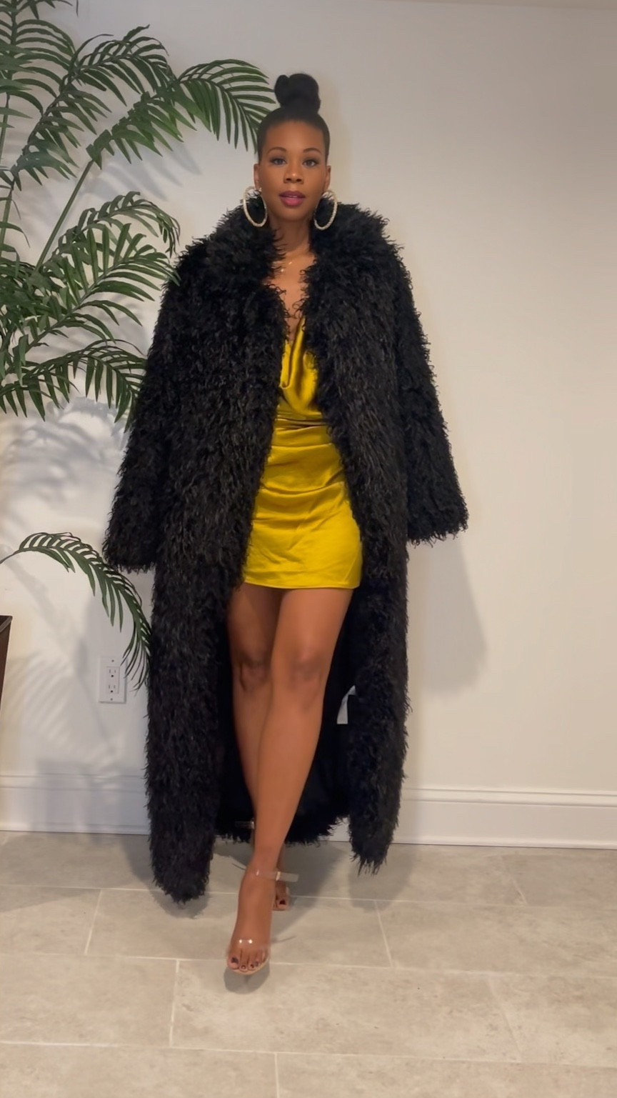 Pretty Little Thing x Naomi Campbell Teddy coat  & Dress wearing a small coat & sz 6 dress 

#LTKplussize #LTKwedding #LTKHoliday