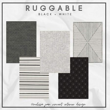| RUGGABLE | I have curated some of my favorite black + white rugs from Ruggable. If you aren’t familiar, Ruggable rugs are an easy-to-clean two piece system. The removable rug cover is 100% machine, washable, water, resistant, and stain resistant. It attaches to a nonslip Ruggable rug pad. Perfect for homes with kids and pets. 

Rugs | Ruggable | Black + White Rugs | Refresh | Living Room

#LTKhome #LTKfamily #LTKFind