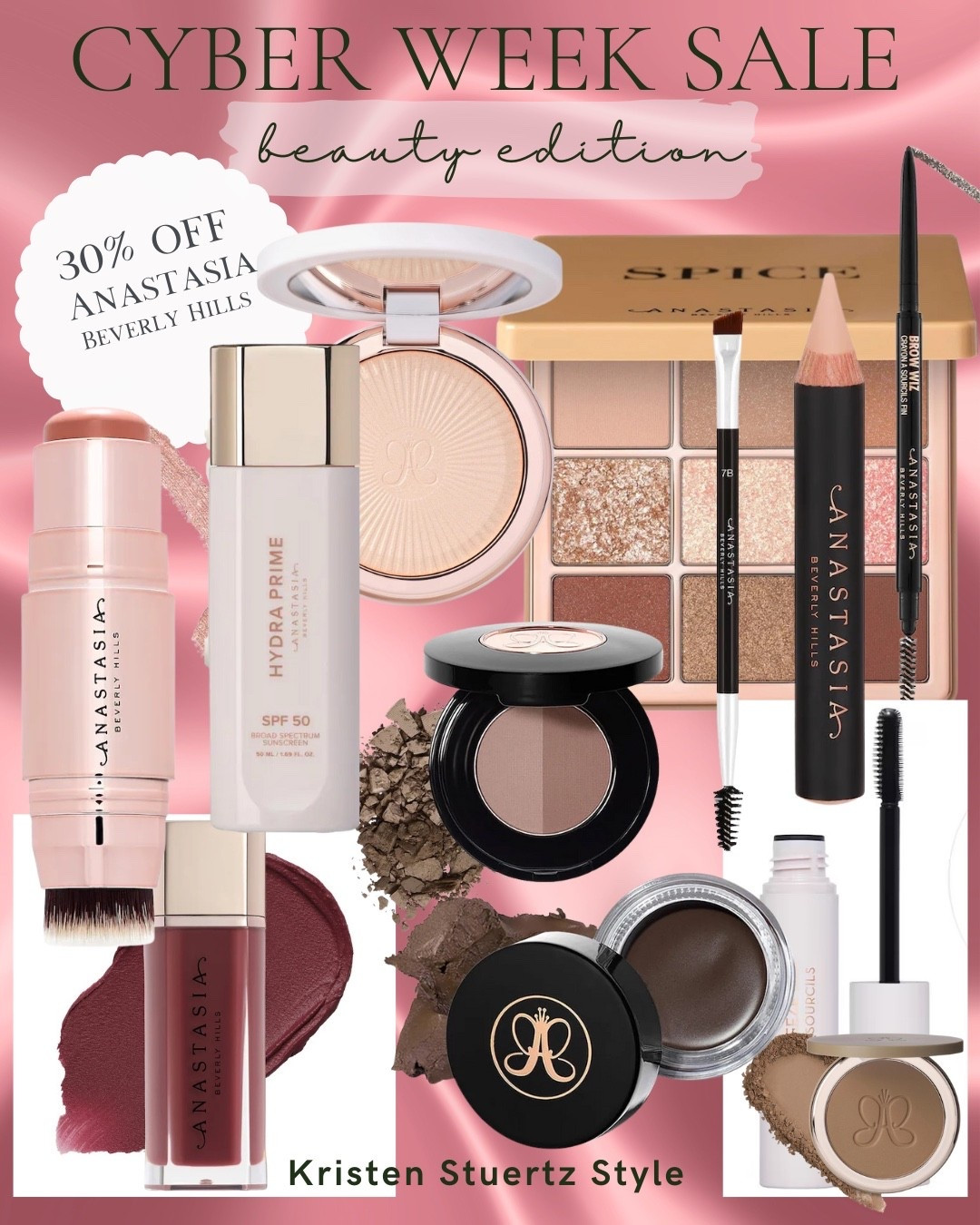 Cyber Week Sale! Grab 30% off your favorite Anastasia of Beverly Hills, today only 11/25.



#LTKCyberWeek #LTKSaleAlert #LTKBeauty