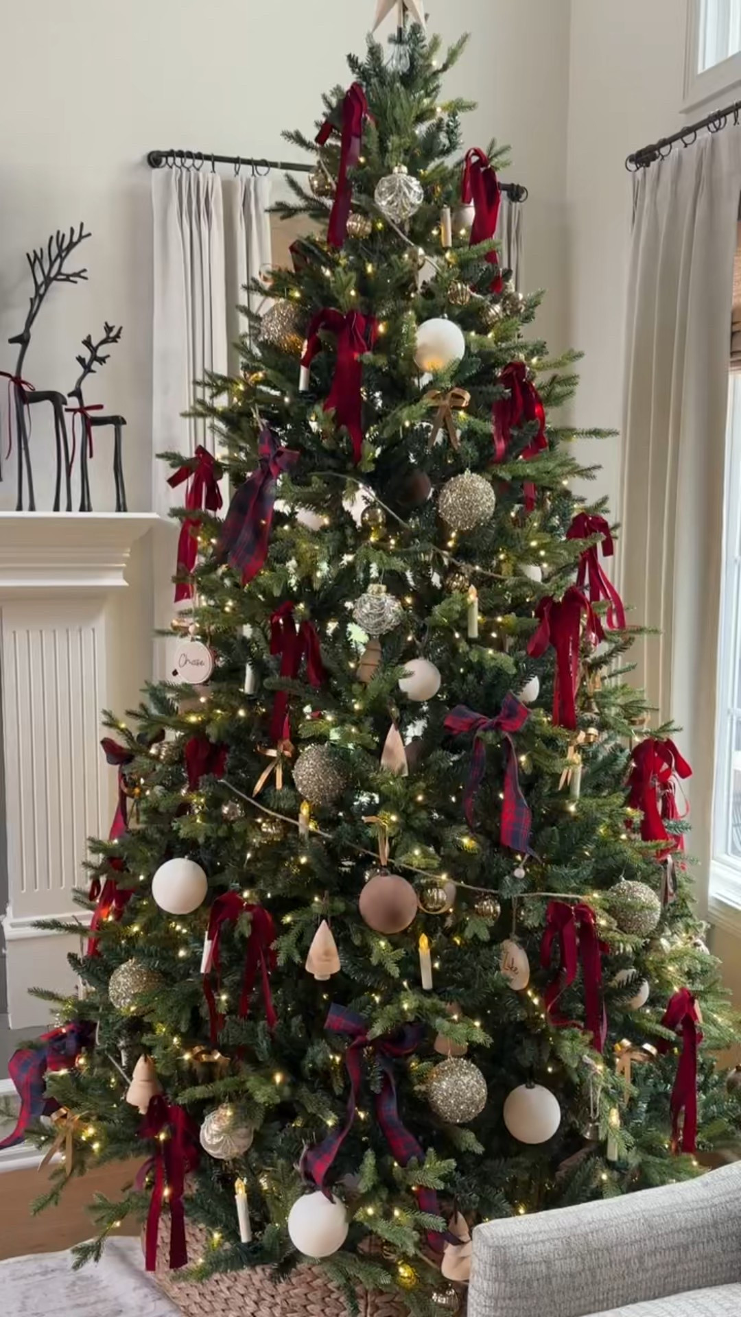 Classic Christmas ❤️🎄
Velvet ornaments and ornate ones are from Hobby Lobby 

#LTKHome #LTKHoliday #LTKSeasonal