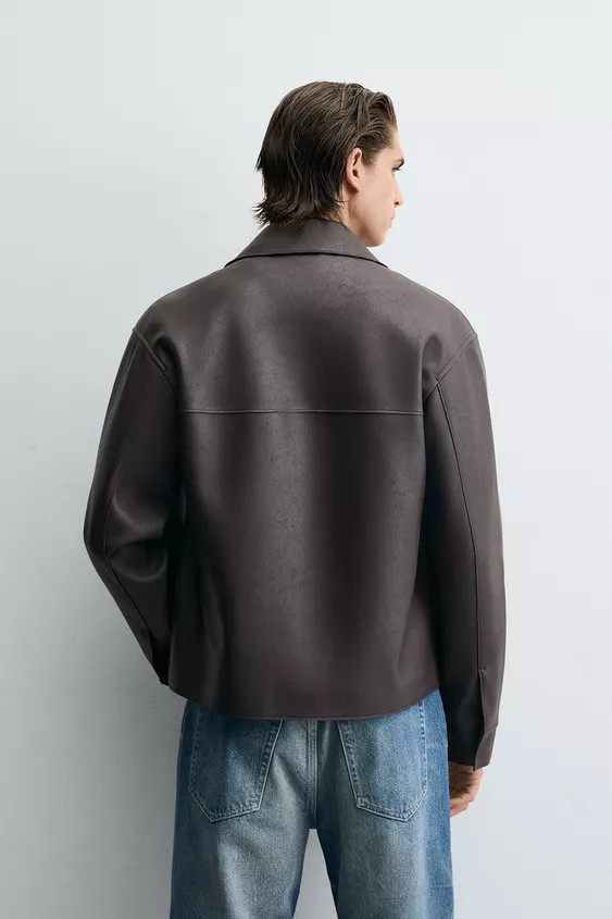 FAUX LEATHER JACKET | Zara UK