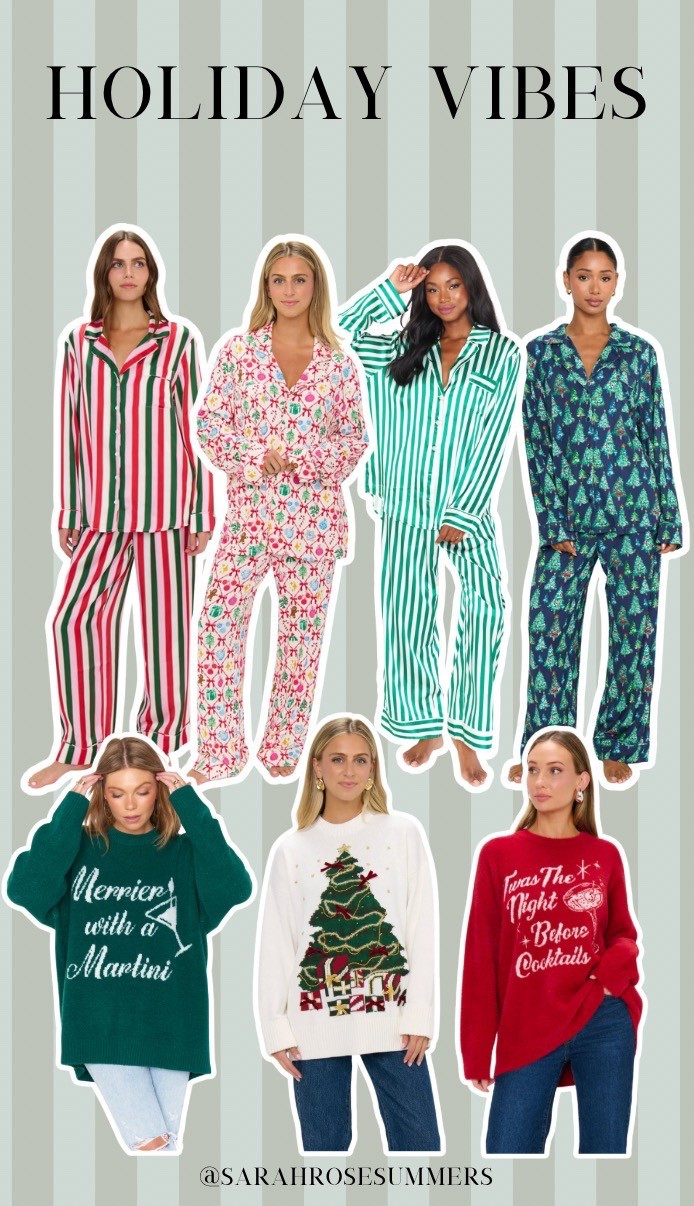 Holiday Vibes
Christmas Pajamas 
Christmas Sweaters 

#LTKStyleTip #LTKSeasonal #LTKHoliday