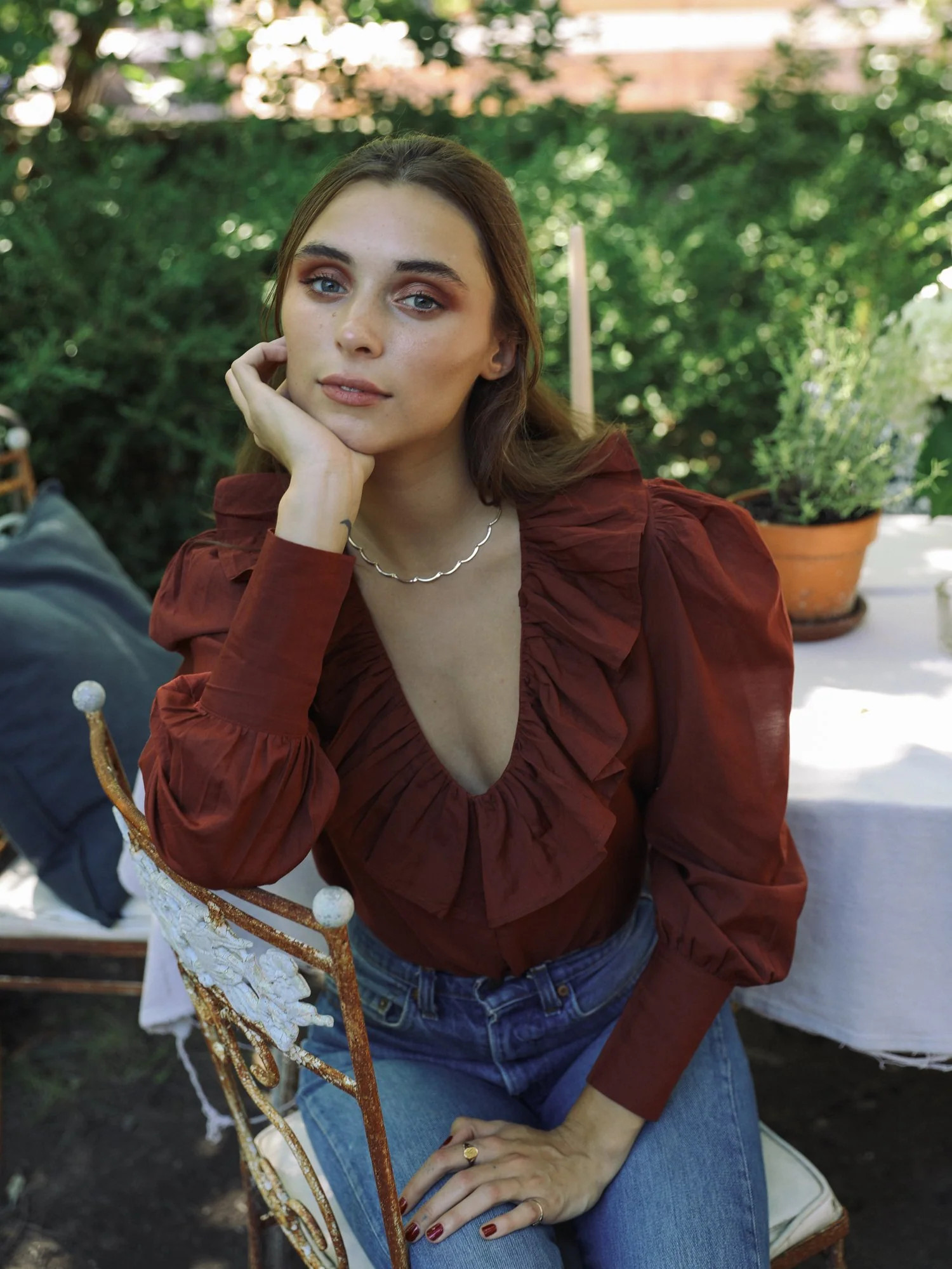 Shop Mille - Louisa Top in Canelle Voile | Mille