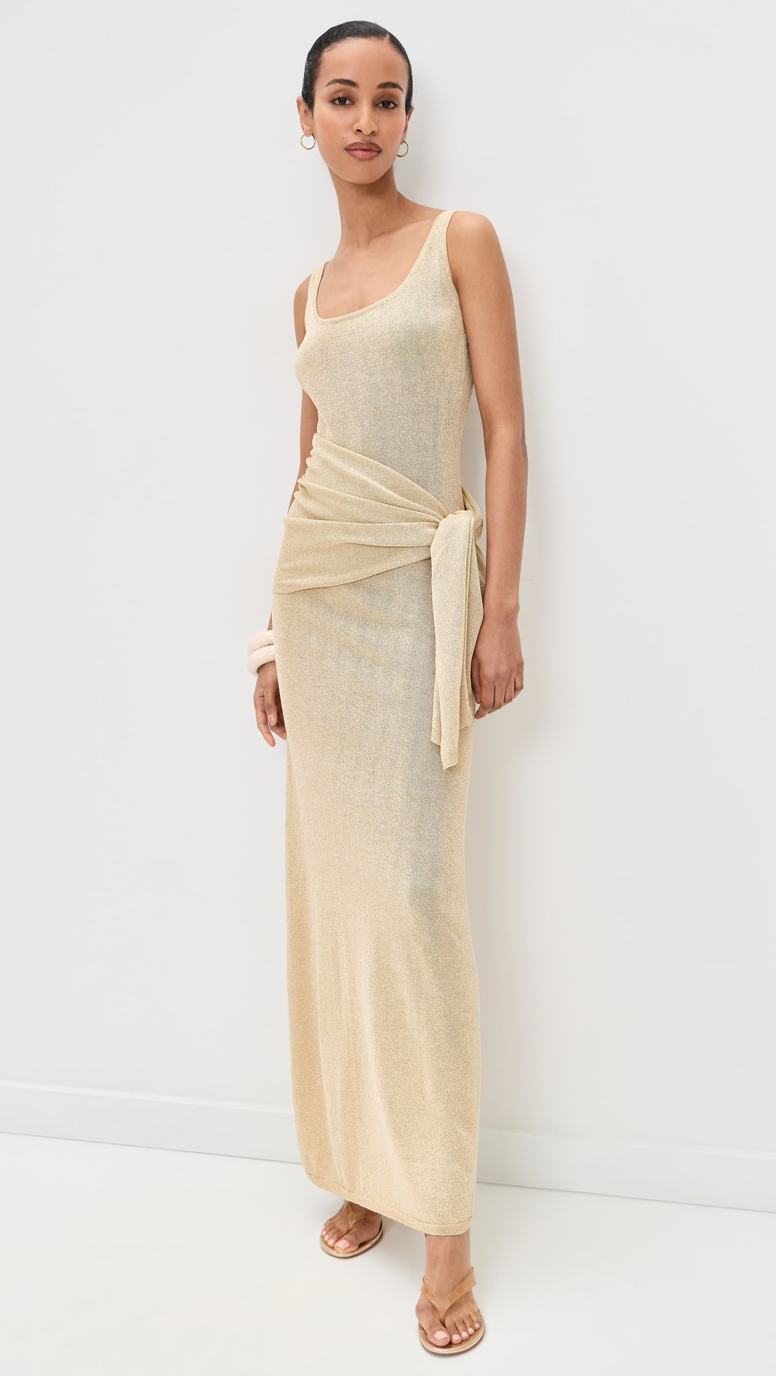 Aria Metallic Knitted Maxi Dress | Shopbop