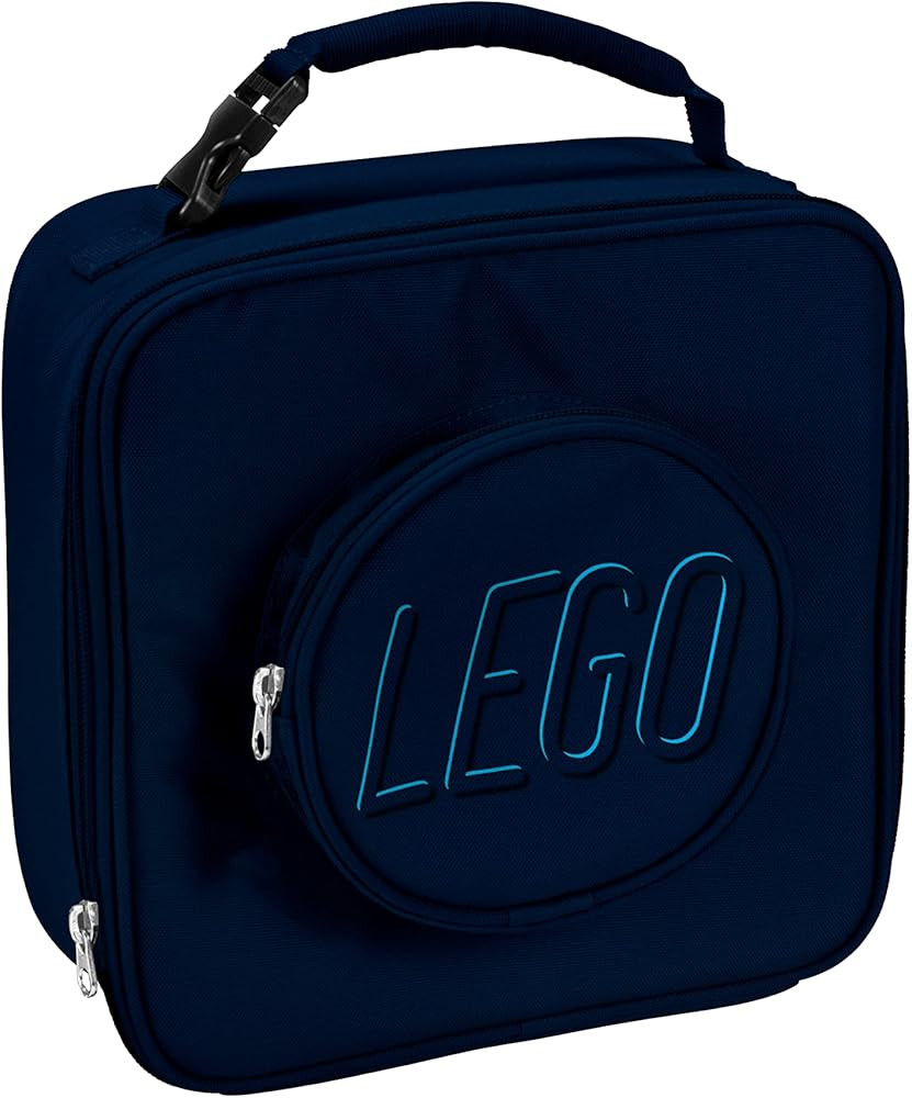 LEGO Brick Lunch Bag, Navy, Unisex, Polyester, 12" | Amazon (US)