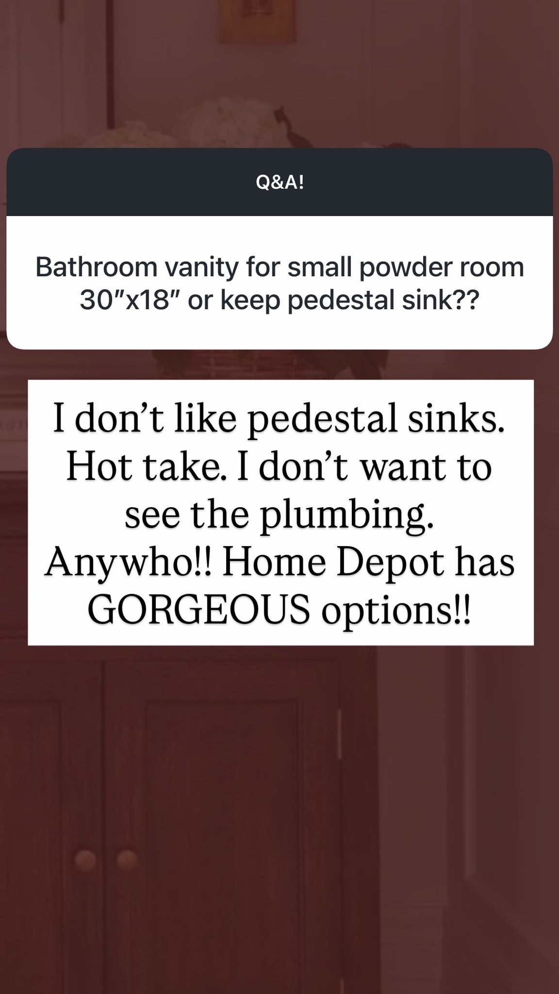 Vanities!