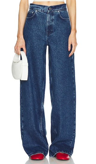 GRLFRND Angelina Baggy Slouch Jean in Denim-Dark. - size 31 | Revolve Clothing (Global)