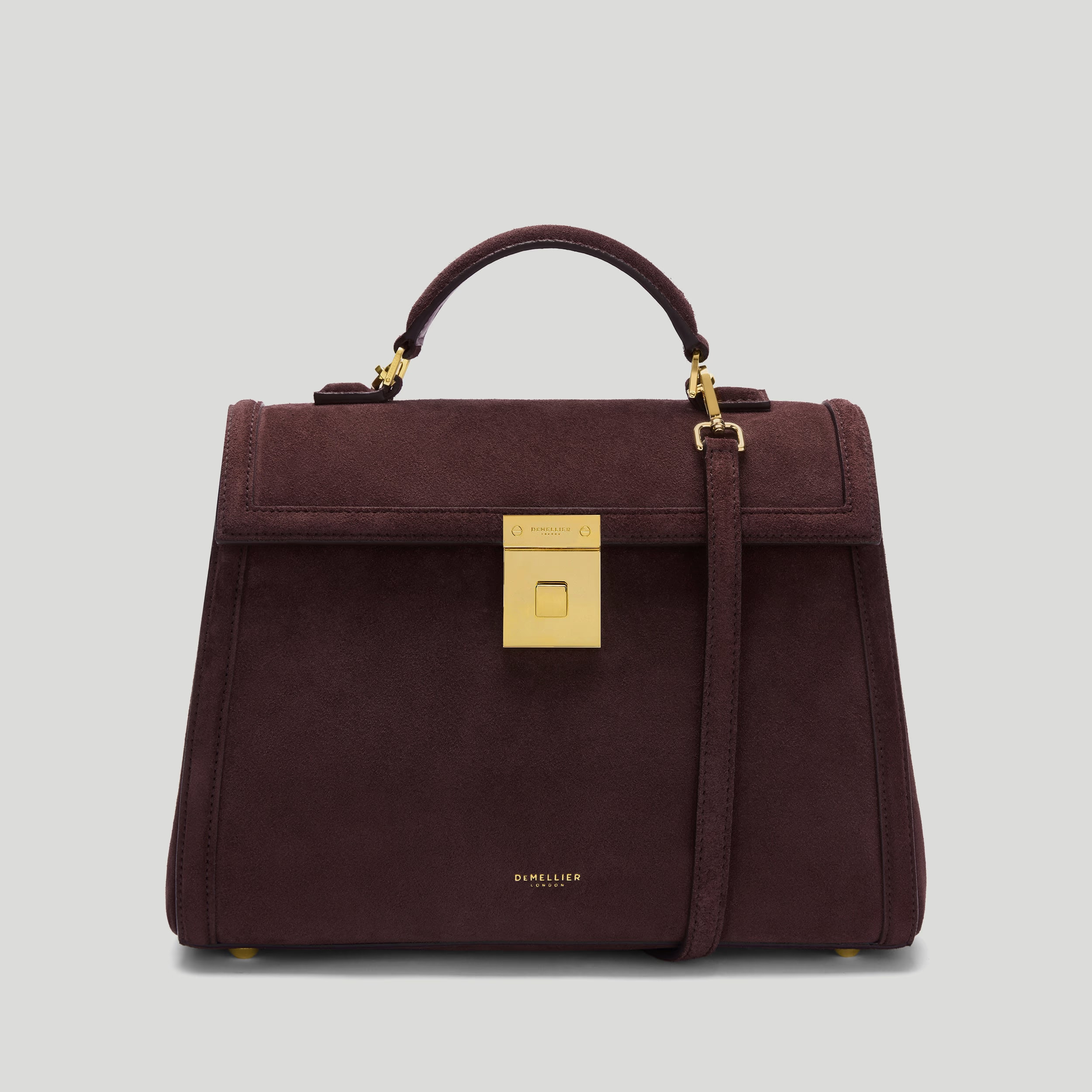 The Midi Paris | Burgundy Suede & Burgundy Smooth | DeMellier | DeMellier